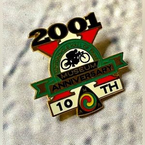 American Motorcyclist Association 10th anniversary vest, jacket, hat pin 2001